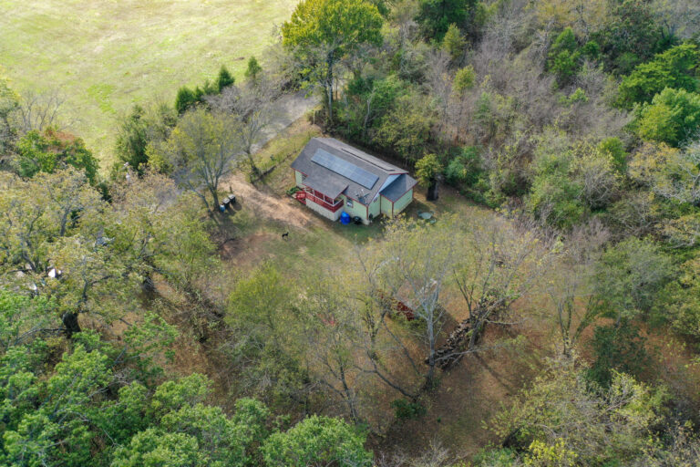 Front view of 2-bedroom home at 1018 Hillcrest Ave, Durant OK, recently sold despite solar panel loan challenges